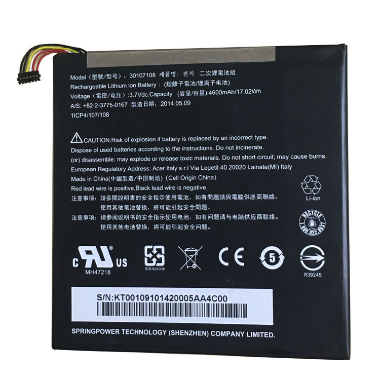 30107108 laptop battery